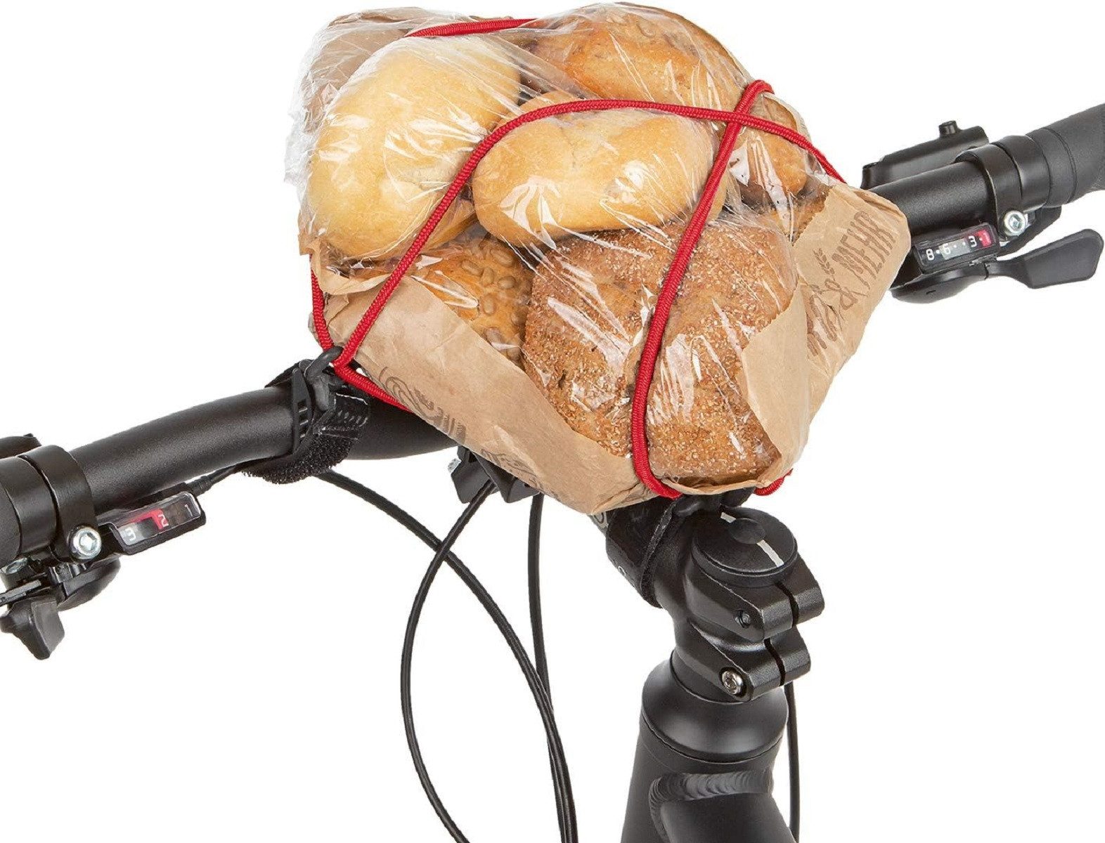 carryyygum Spanngurt Lenkerspannband für Fahrrad-Lenker, 105 cm, Gummiband Mini-Gepäckträger, schlanke Alternative zu Fahrradtasche