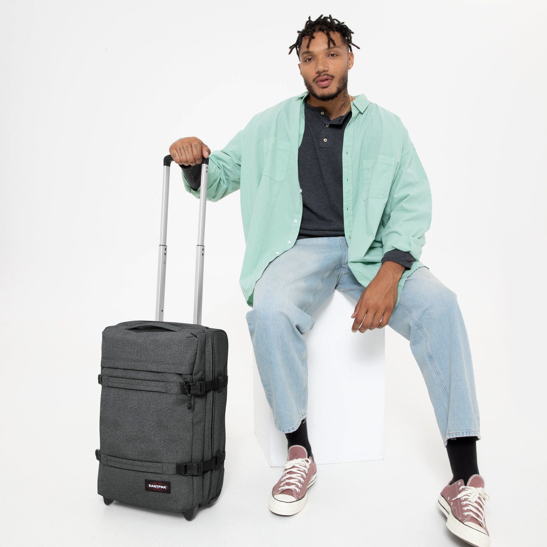 Eastpak Weichgepäck-Trolley TRANSIT'R S, 2 Rollen, Handgepäck-Koffer Reisegepäck Reisekoffer mit TSA Schloss Reisetasche