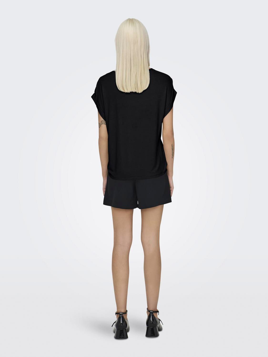 ONLY T-Shirt Glänzendes Silky Shirts Oberteil mit Seiden Optik ONLLIEKE S/S günstig online kaufen