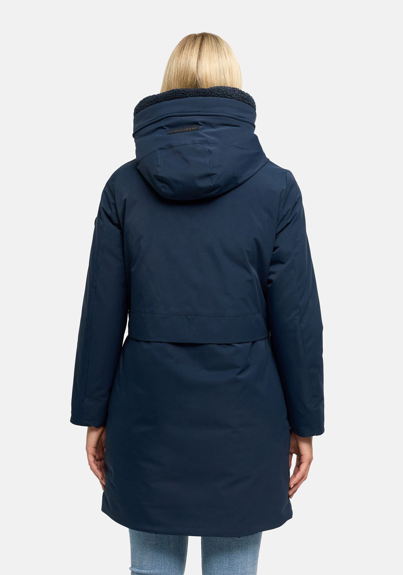 Marikoo Parka Pakaami Winterparka mit Kapuze, Teddyfutter, aufgesetzten Taschen – Bild 4 von 5