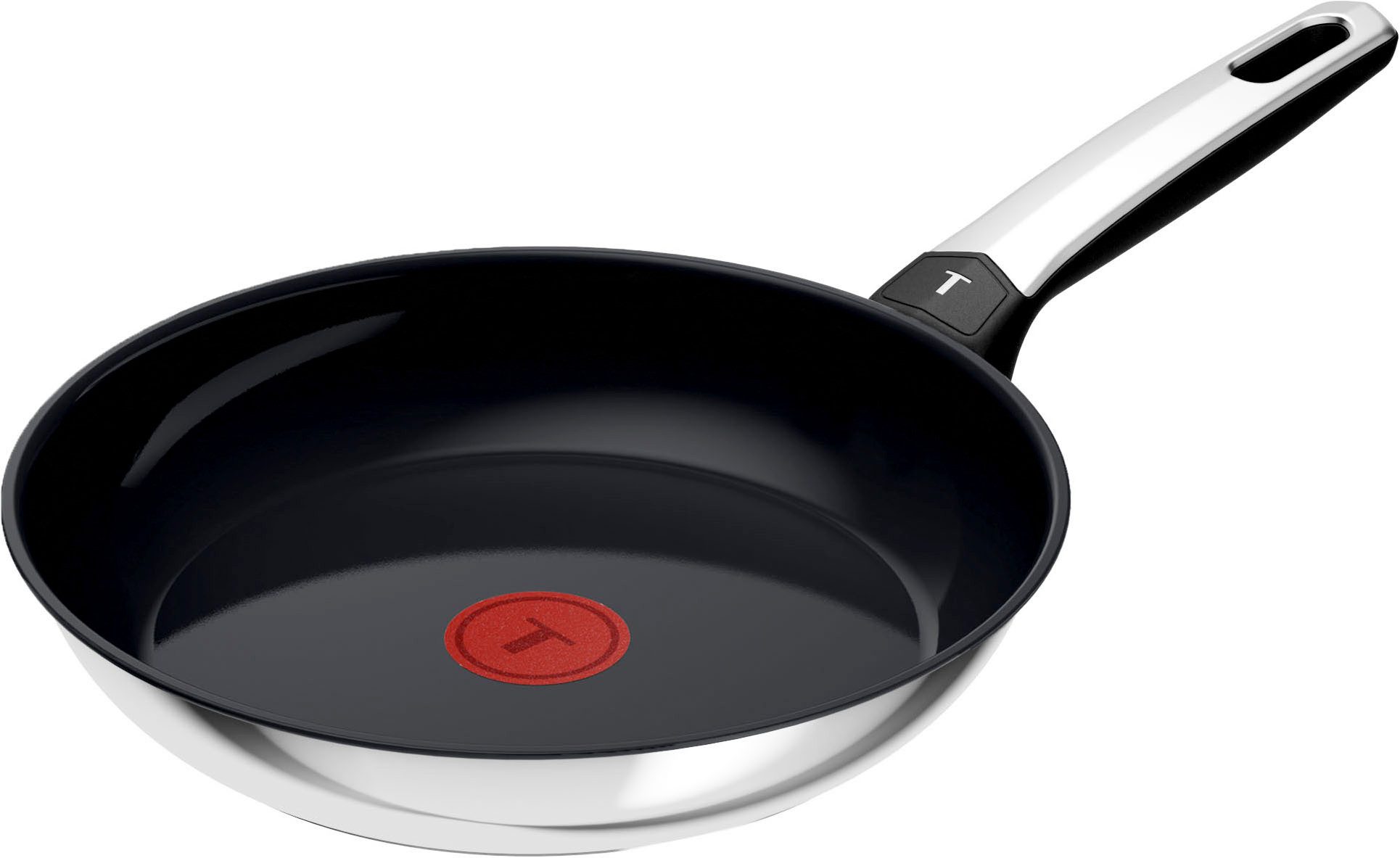 Tefal Bratpfanne Emotion+, Edelstahl (1-tlg), Premium Edelstahl, Induktion, spülmaschinenfest, hochglanzpoliert