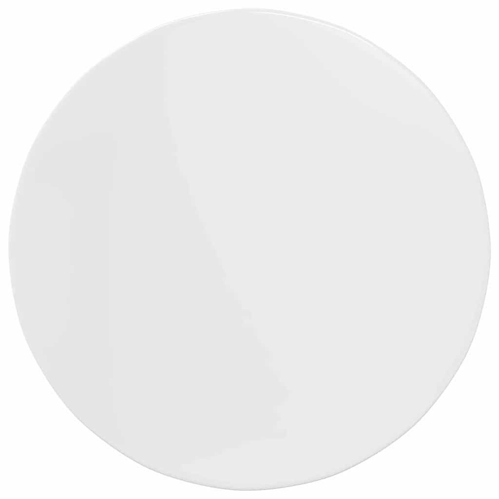 vidaXL Tischplatte Tischplatte Hochglanz-Weiß 80 x 80 x 1,5 cm Holzwerkstoff (1 St)