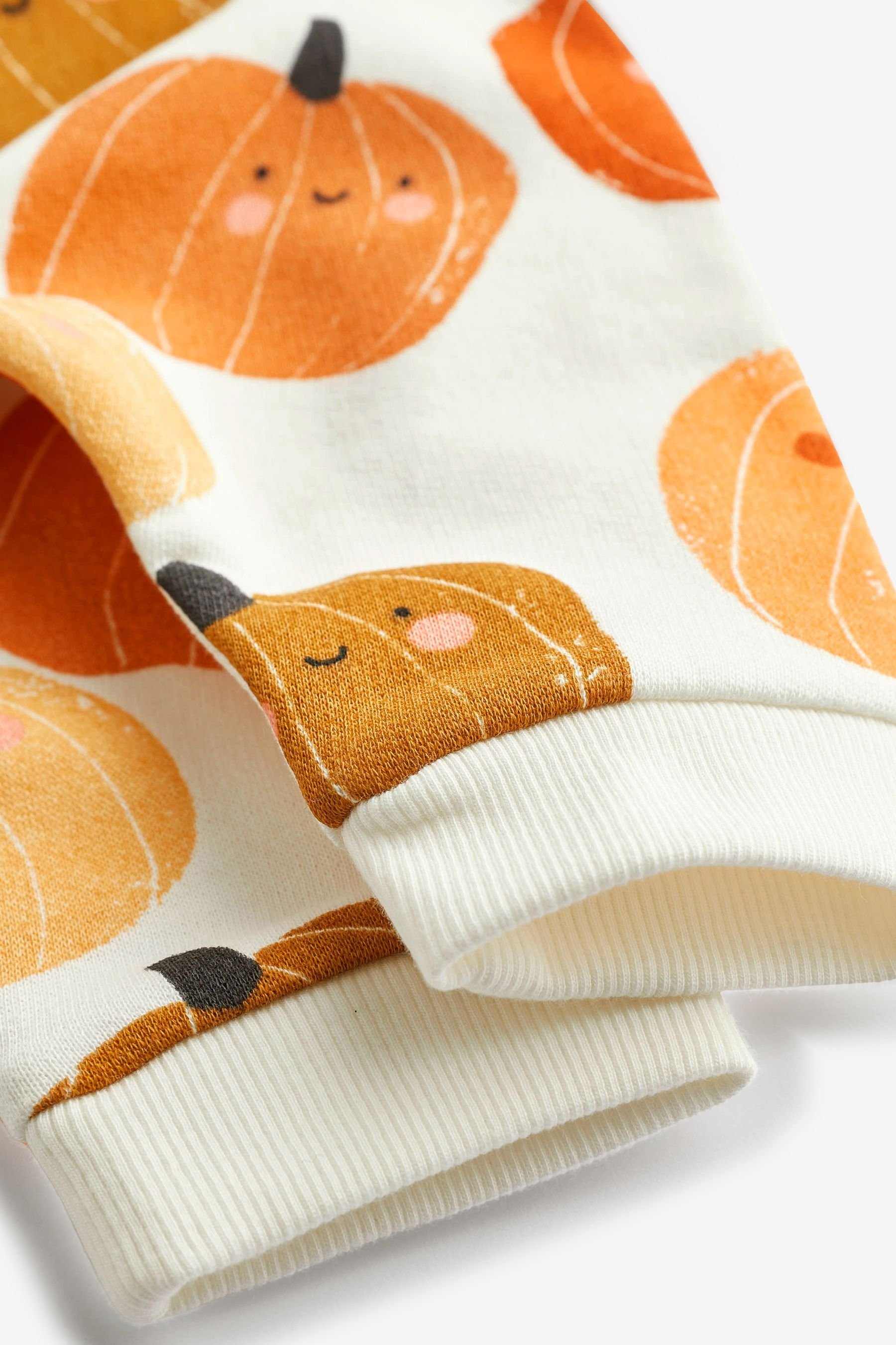 Sweatshirt 2-teiliges Baby-Set Cream Next Pumpkin und mit Sweatanzug Jogginghose (2-tlg)