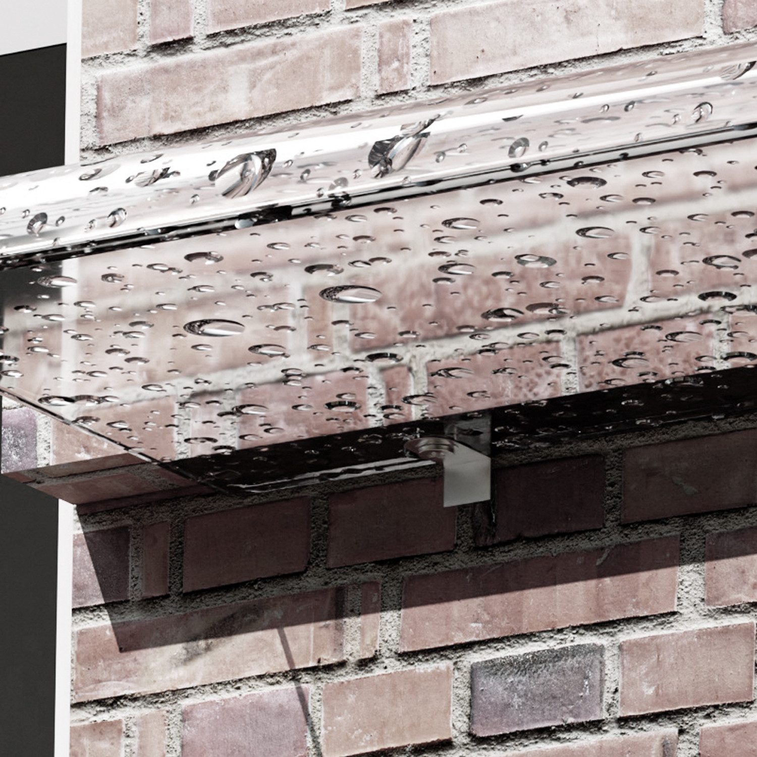 Clanmacy Vordach Vordach für Haustür 40x80cm, Feste Oberfläche Installation