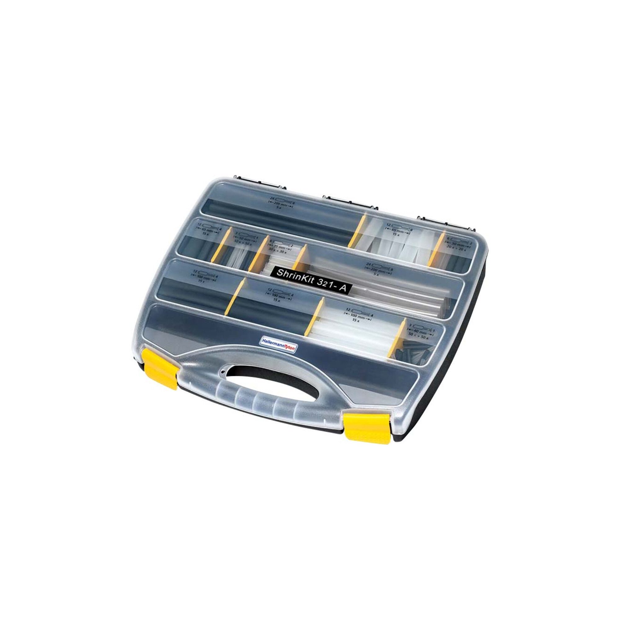 HellermannTyton Isolierband HellermannTyton Schrumpfschlauch-Set SHRINKIT 321-A 380-03003