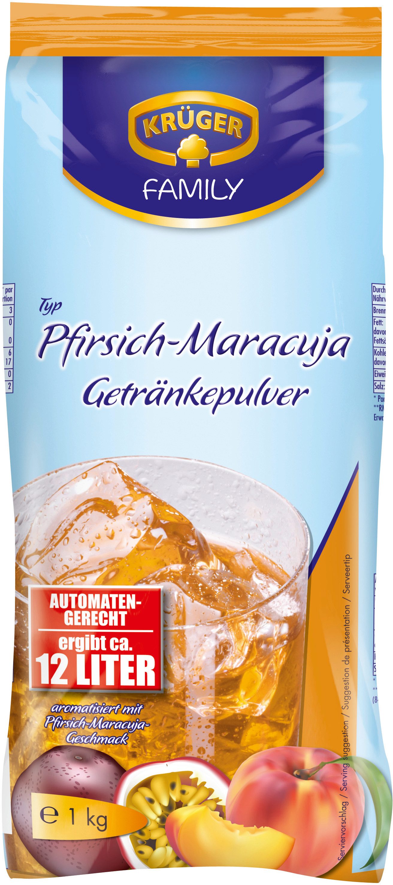 Krüger Tee, Krüger Pfirsich Maracuja Instant 1000g