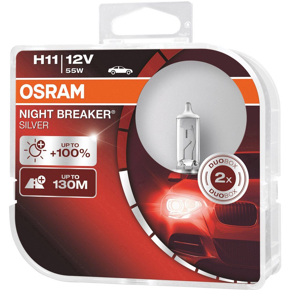 selection voelkner Osram Breaker® KFZ-Ersatzleuchte Leuchtmittel H11 Silver Auto Night Halogen 64211NBS-HCB