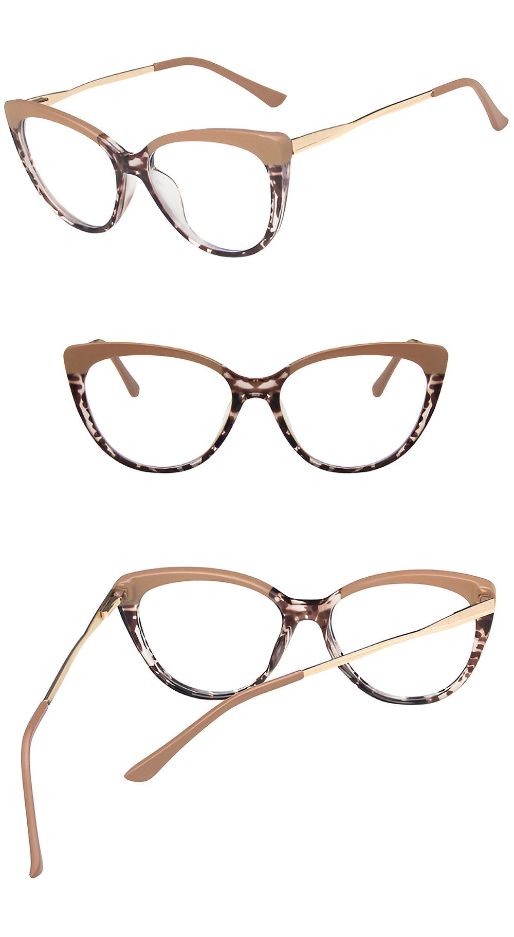 PACIEA Brille Cat Eye Blaulichtfilter Damen Anti-Müdigkeit Computer Gaming Schutz