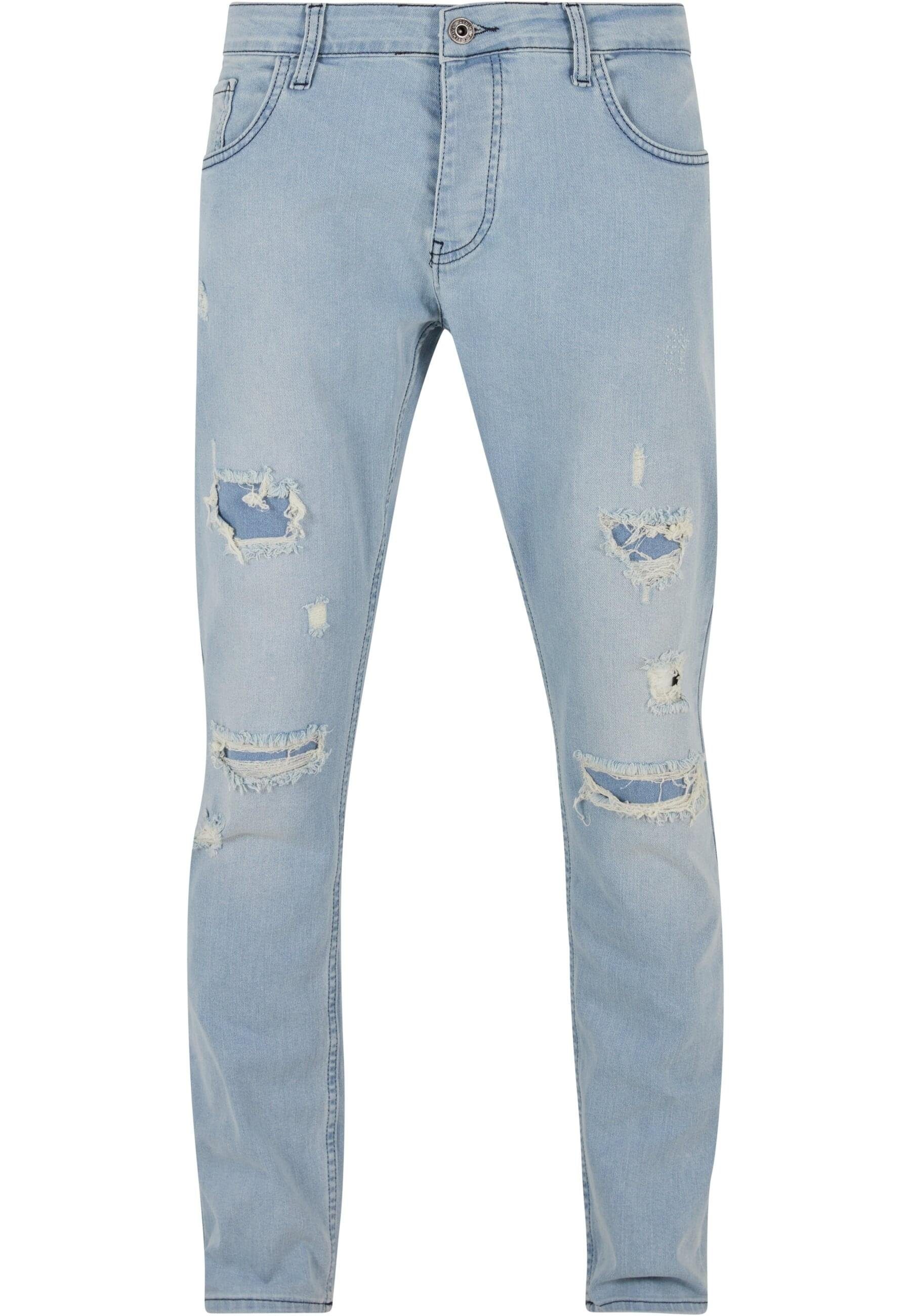 2Y Studios Bequeme Jeans Herren 2Y Destroyed Skinny Cropped Denim,  Seitentaschen sowie Gesäßtaschen vorhanden