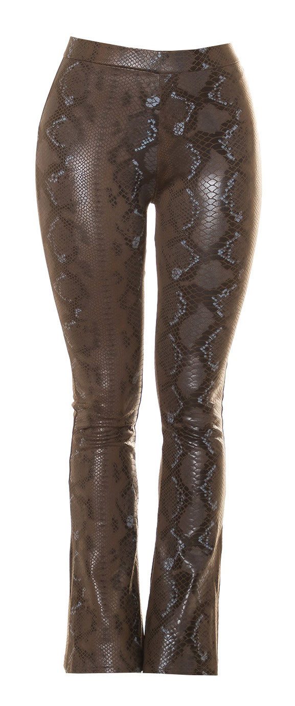 Koucla Schlaghose mit Snake-Print, Leggings Damenhose günstig online kaufen