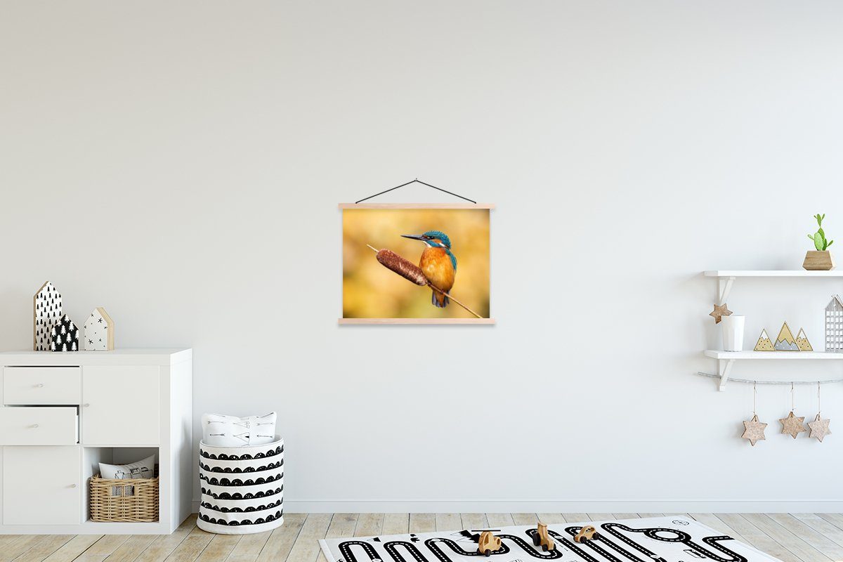 MuchoWow Poster Eisvogel - Natur - Vogel, (1 St), Posterleiste, Textilposter für Wohnzimmer, Bilderleiste, Magnetisch