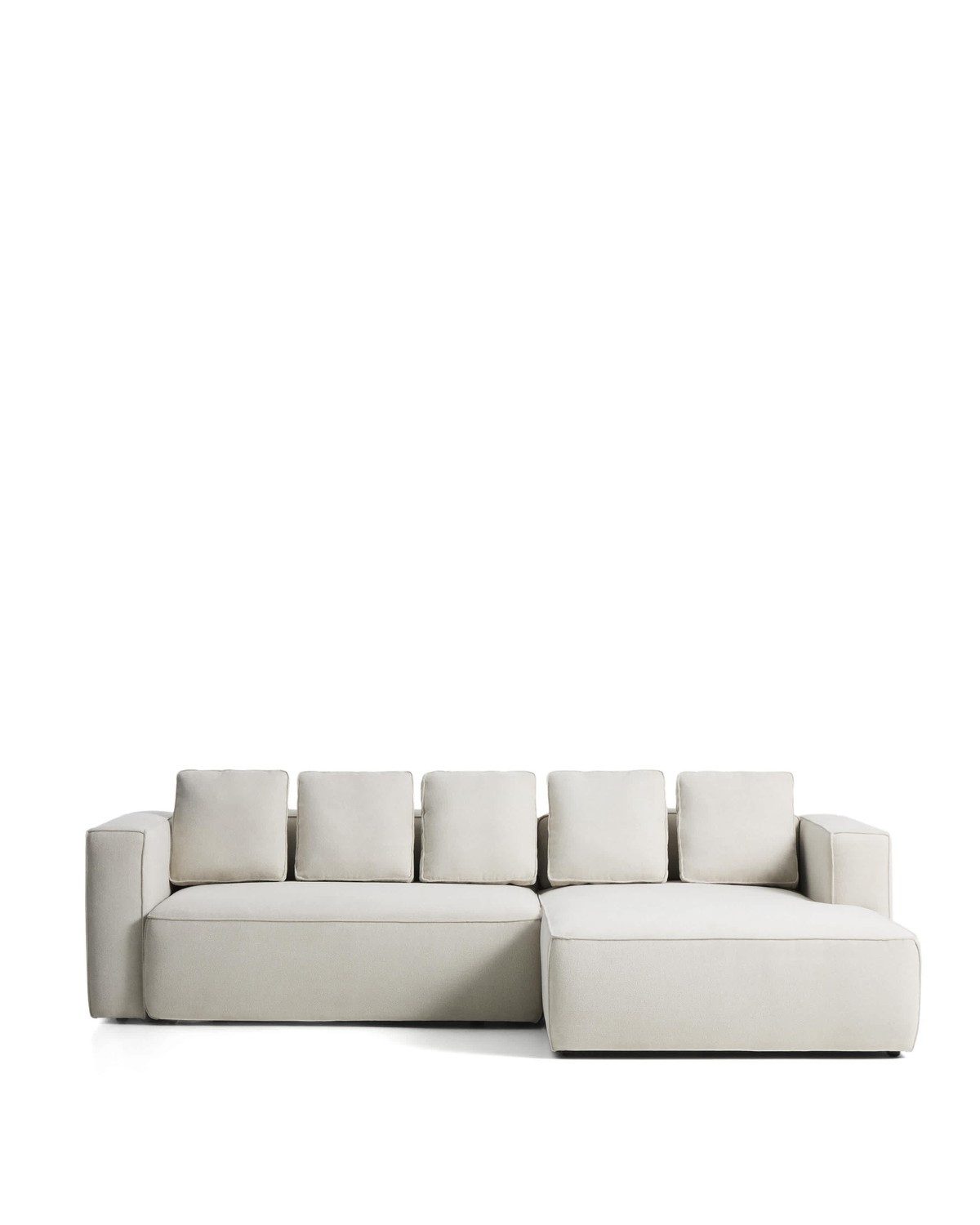 Natur24 Sofa Marela 3-Sitzer Bettsofa 276 x 87 x 172,5 cm Holz Kiefer Chenille Bei