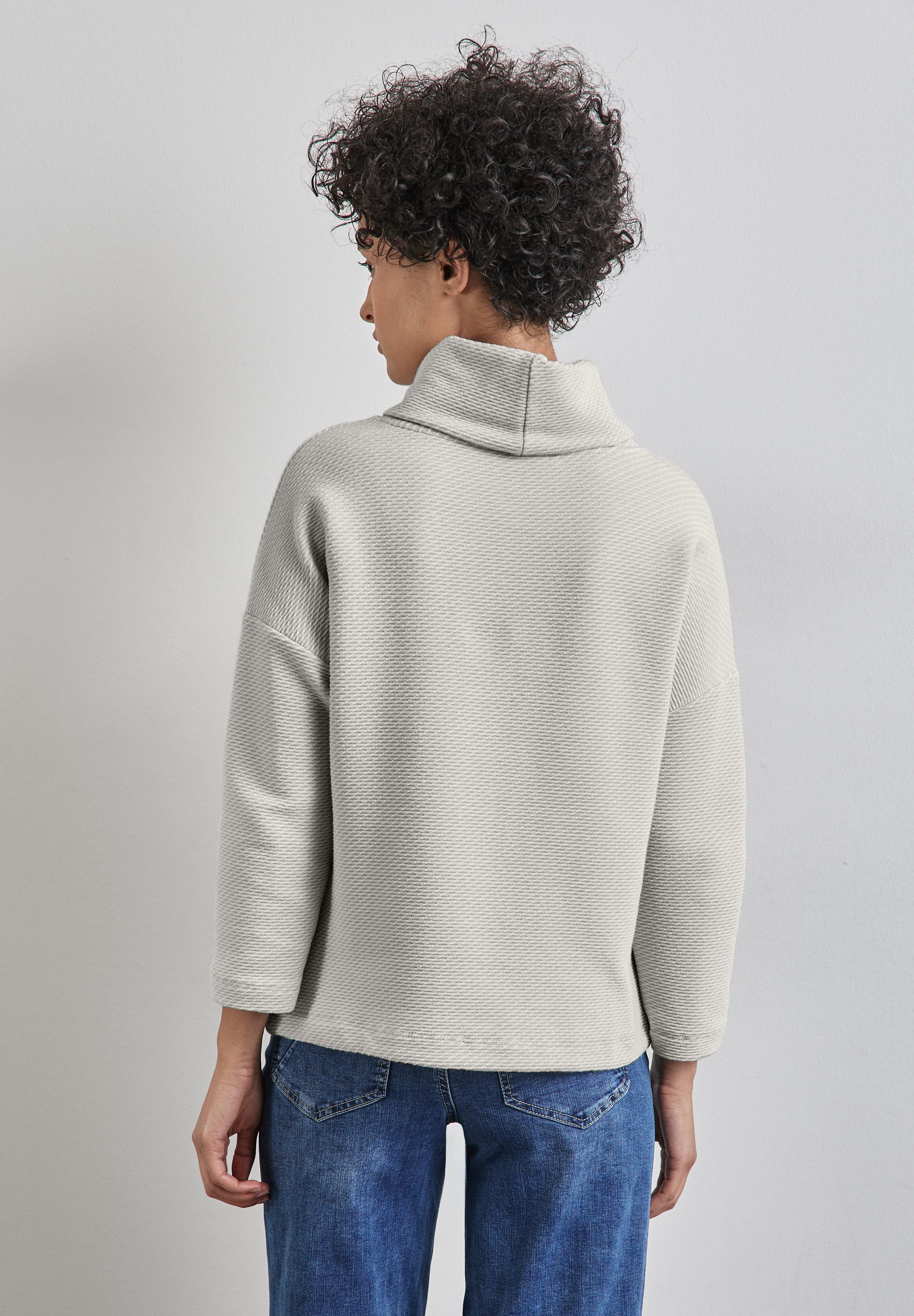 STREET ONE 3/4-Arm-Shirt in Struktur-Optik und günstig online kaufen