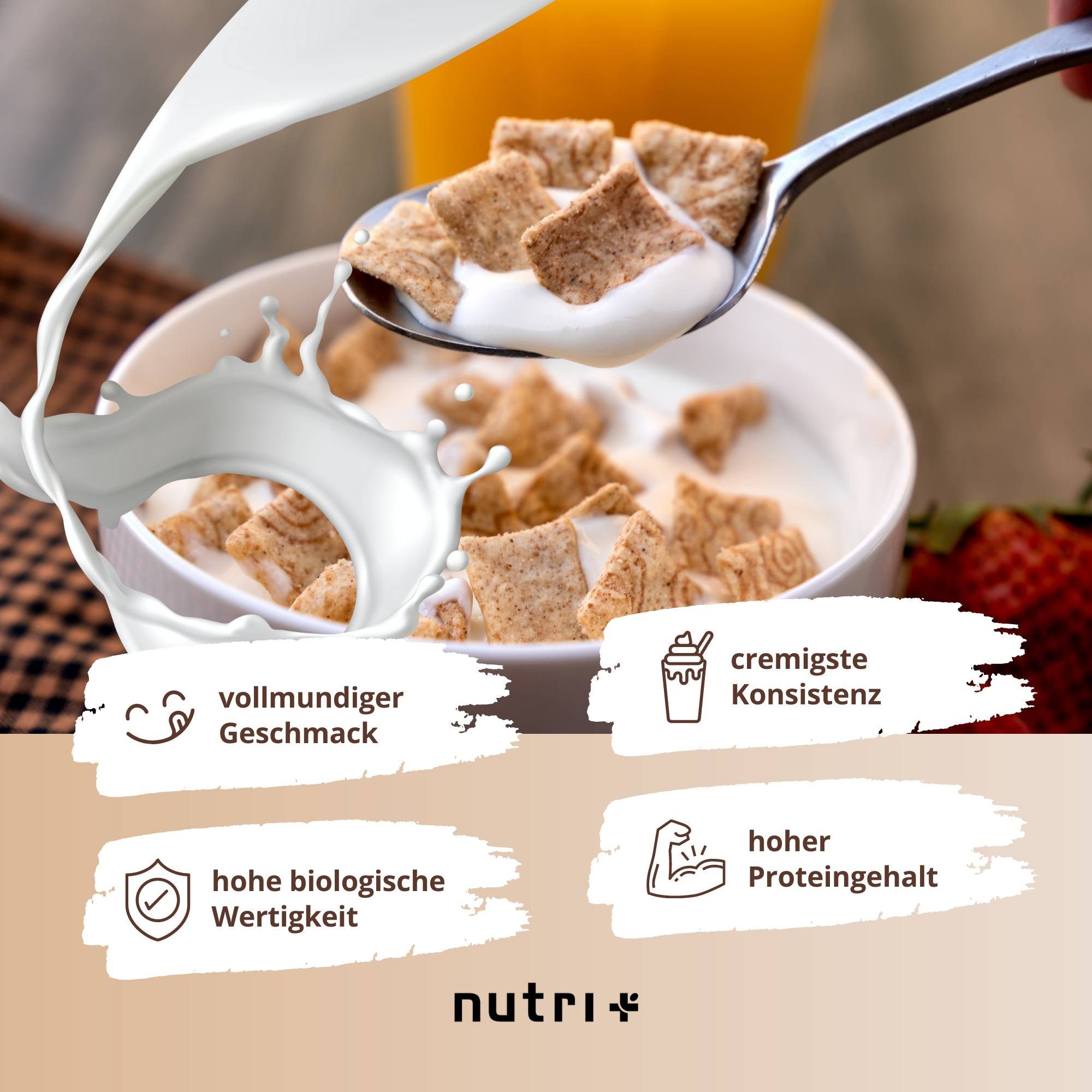 nutri+ Protein Pulver Vegan 3K Pulver, 1 er 1000 g