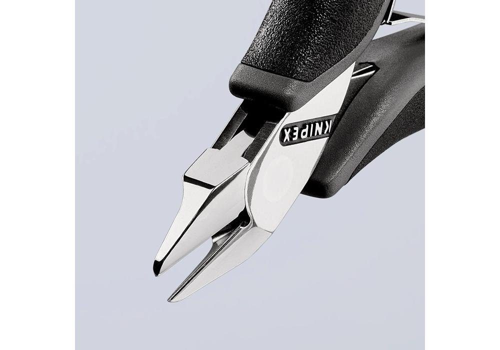 Knipex Seitenschneider Elektronik-Seitenschneider 115 spiegelpoliert Facette Form 7 mm klein Länge