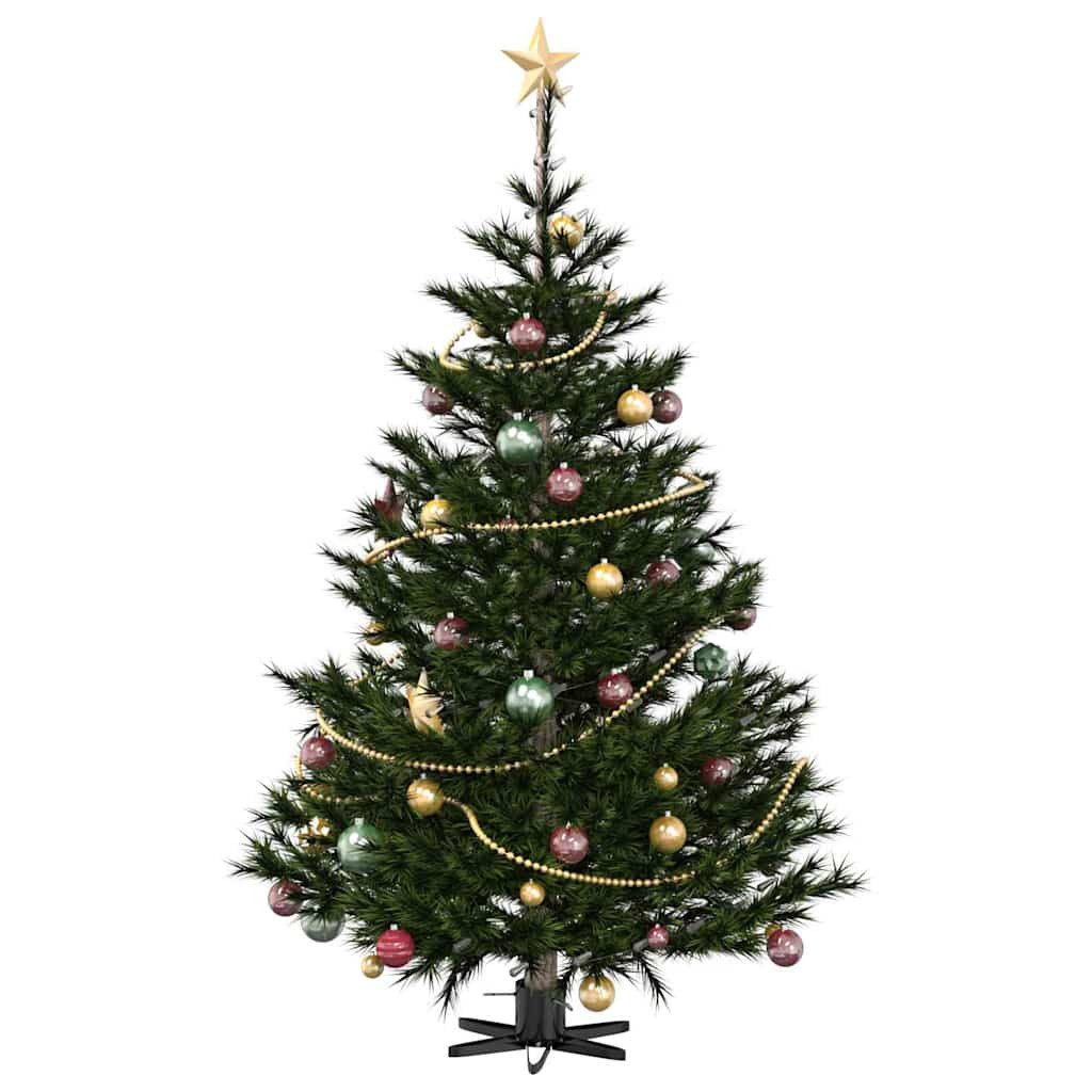vidaXL Christbaumständer Weihnachtsbaumständer 1.73 Schwarz 50 x 50 x 15,5 cm Stahl (1-tlg)