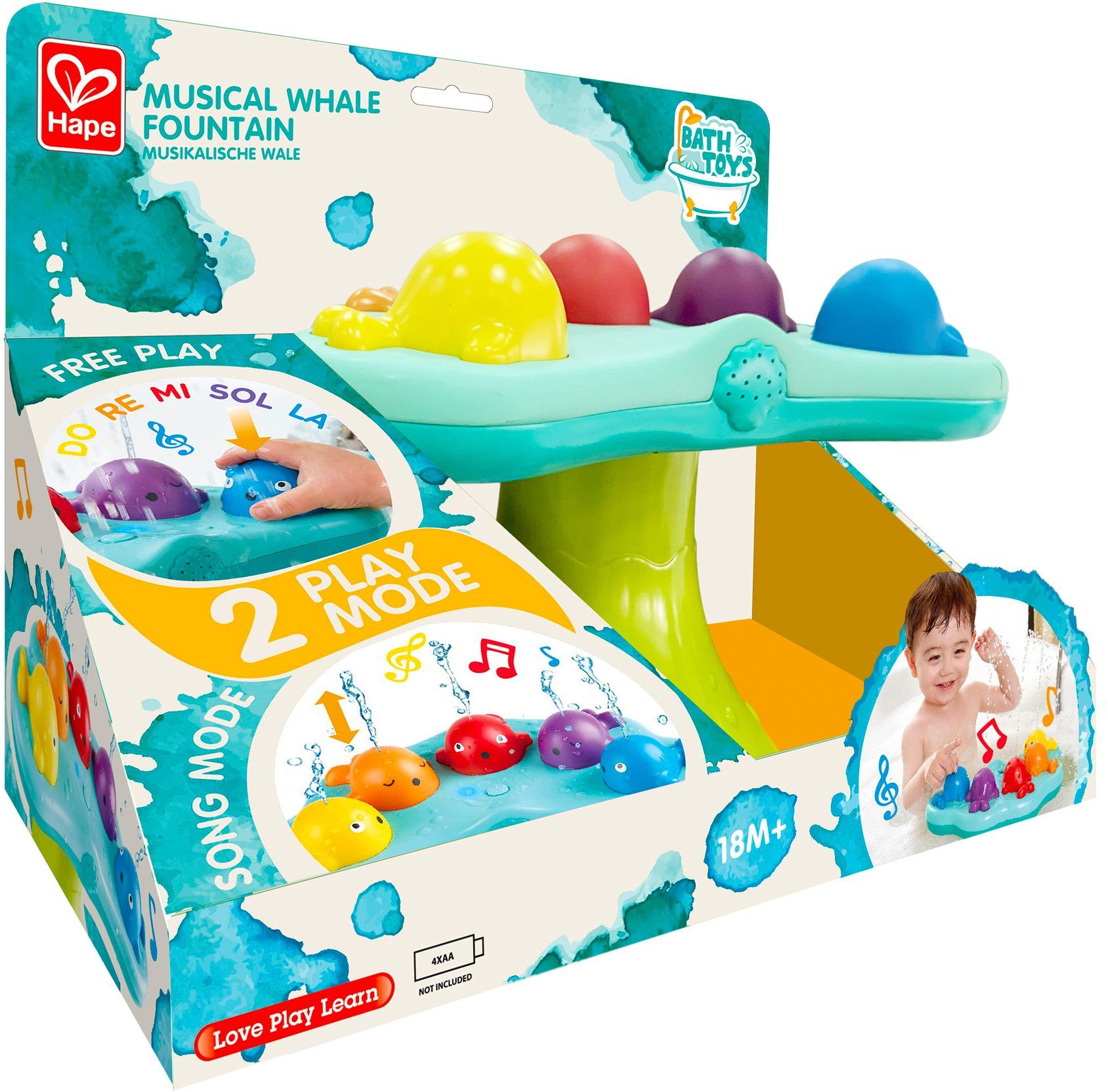 Hape Badespielzeug Musikalische Wale, mit Sound günstig online kaufen