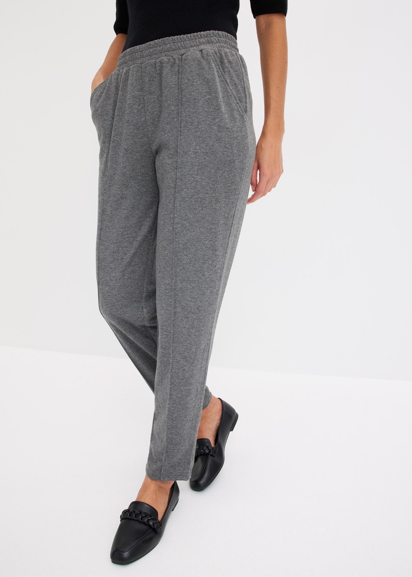 bonprix Schlupfhose aus Polyester, Viskose und Elasthan, regular fit Passfo günstig online kaufen