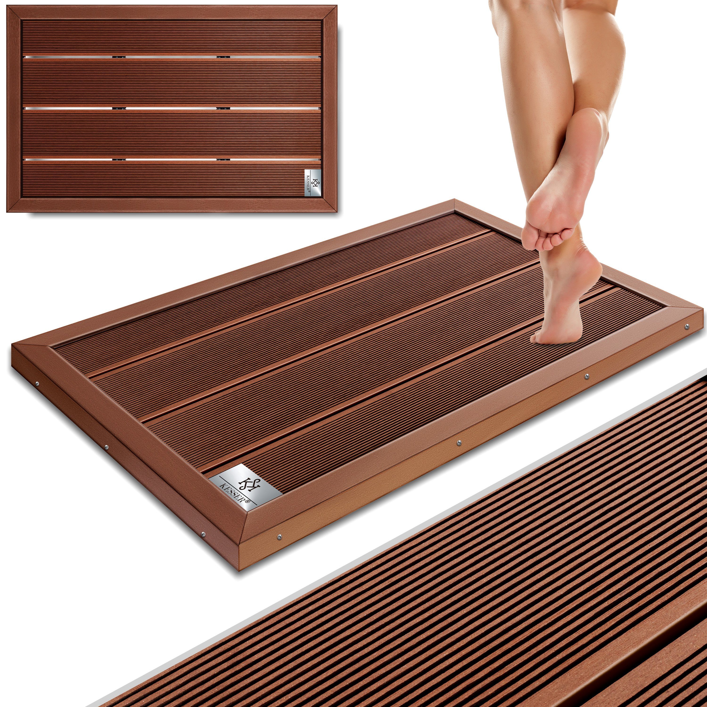 KESSER Gartendusche, Premium Bodenelement für Solardusche Gartendusche