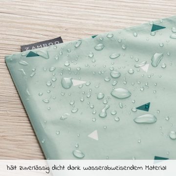 Zamboo Windeltasche Triangel - Mintgrün, Nasstasche / Windeltasche 3er Pack - Nassbeutel z.B. für Stoffwindel