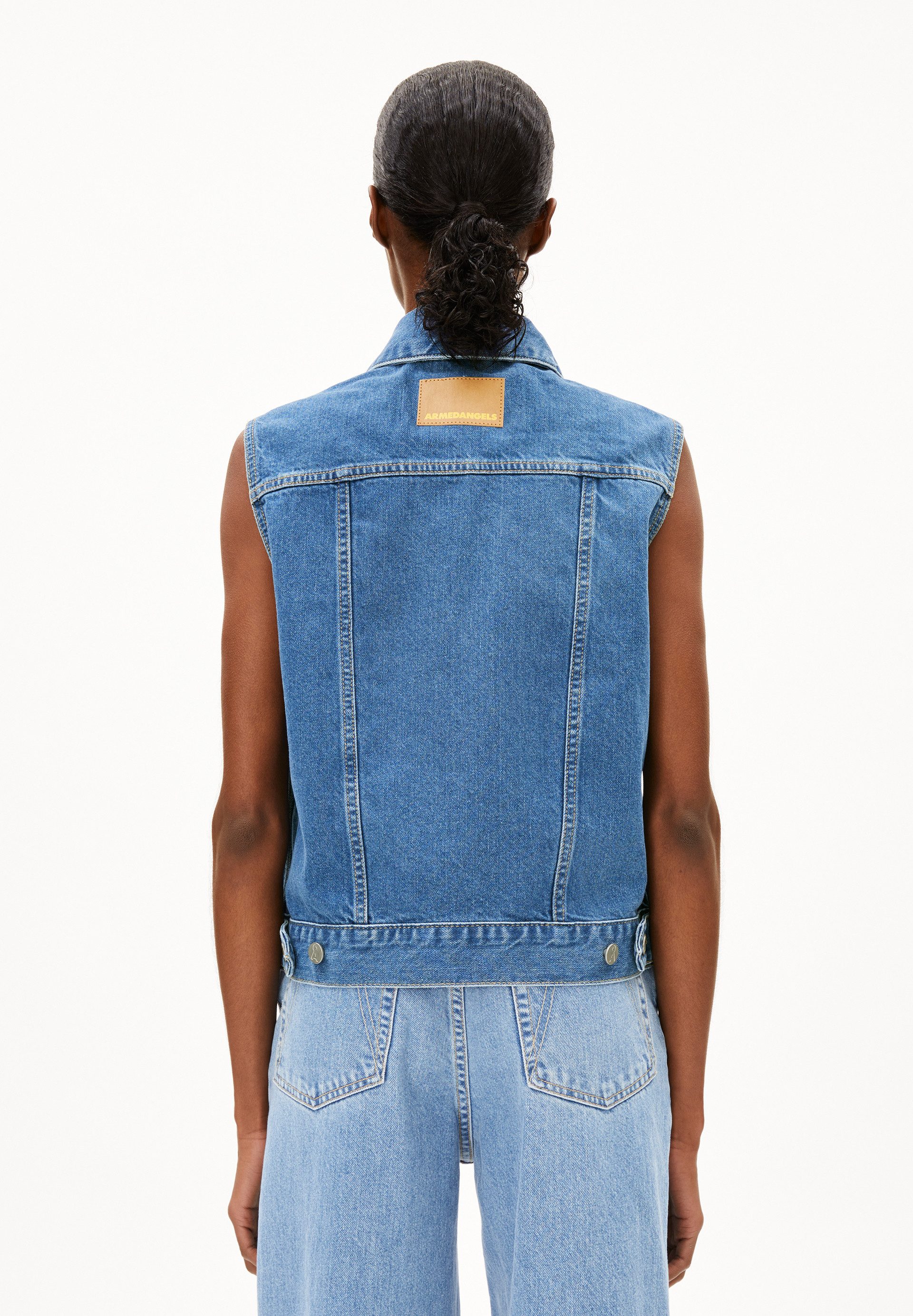 Armedangels Blouson ERSAA Jeansweste aus recycelter Baumwolle Regular Fit