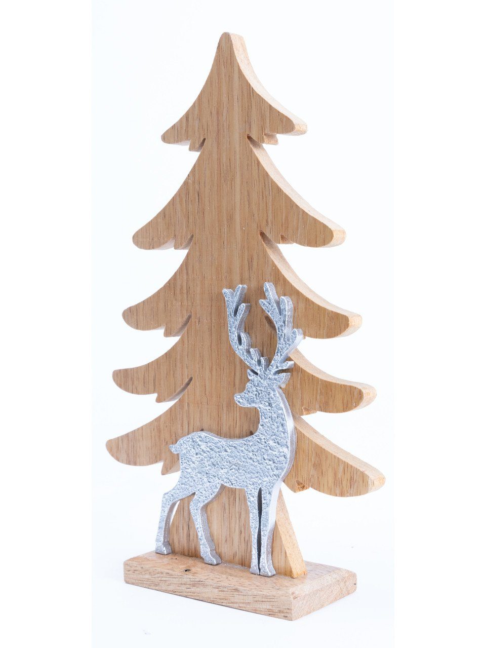 Trend Line Weihnachtsfigur TrendLine Dekofigur Holz Tannenbaum 26 x 16 cm günstig online kaufen