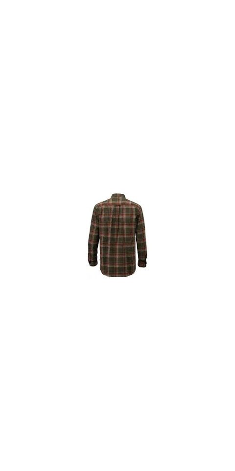 Pinewood Flanellhemd Prestwick Exclusive Shirt GREEN/BURNED ORANGE