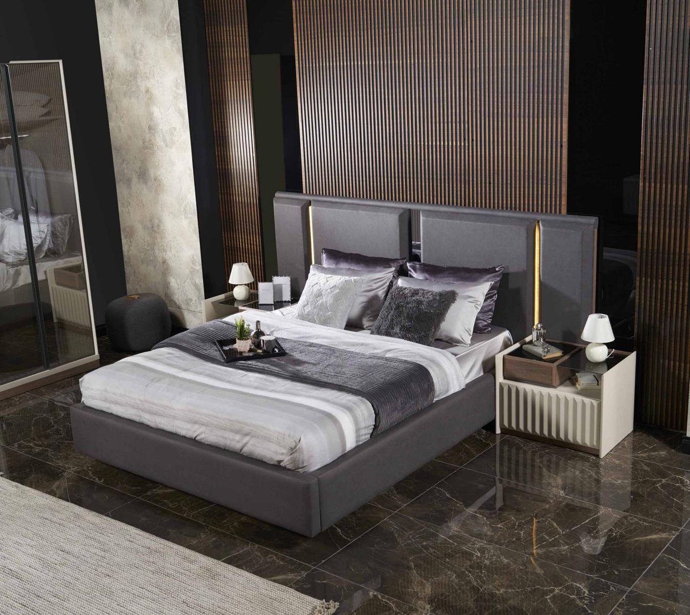 JVmoebel Bett Luxus Schlafzimmer Bett Polster Design 180x200cm Doppel Hotel (Bett), Made In Europe