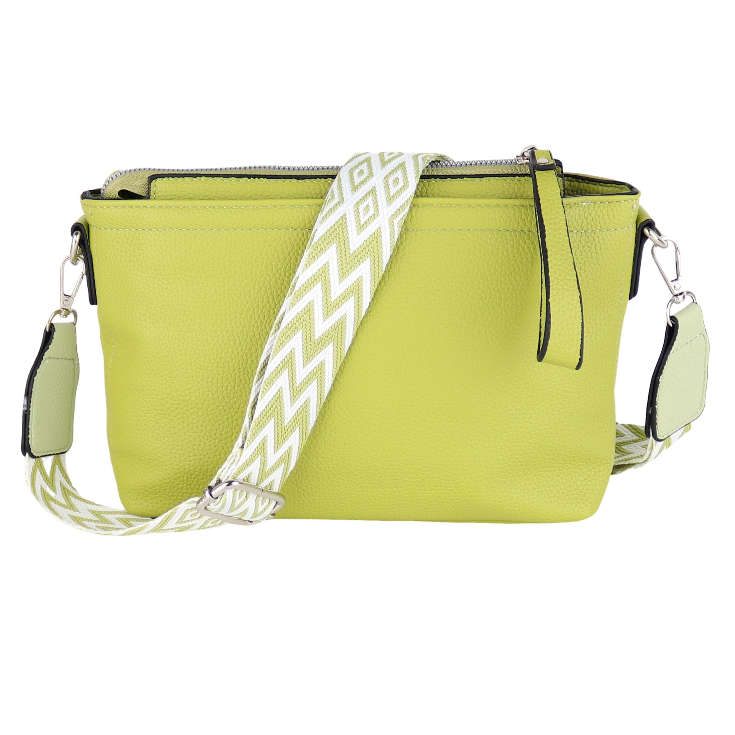 Umhängetasche Damen, Veganleder Crossbody Tasche Bag, Schultertasche