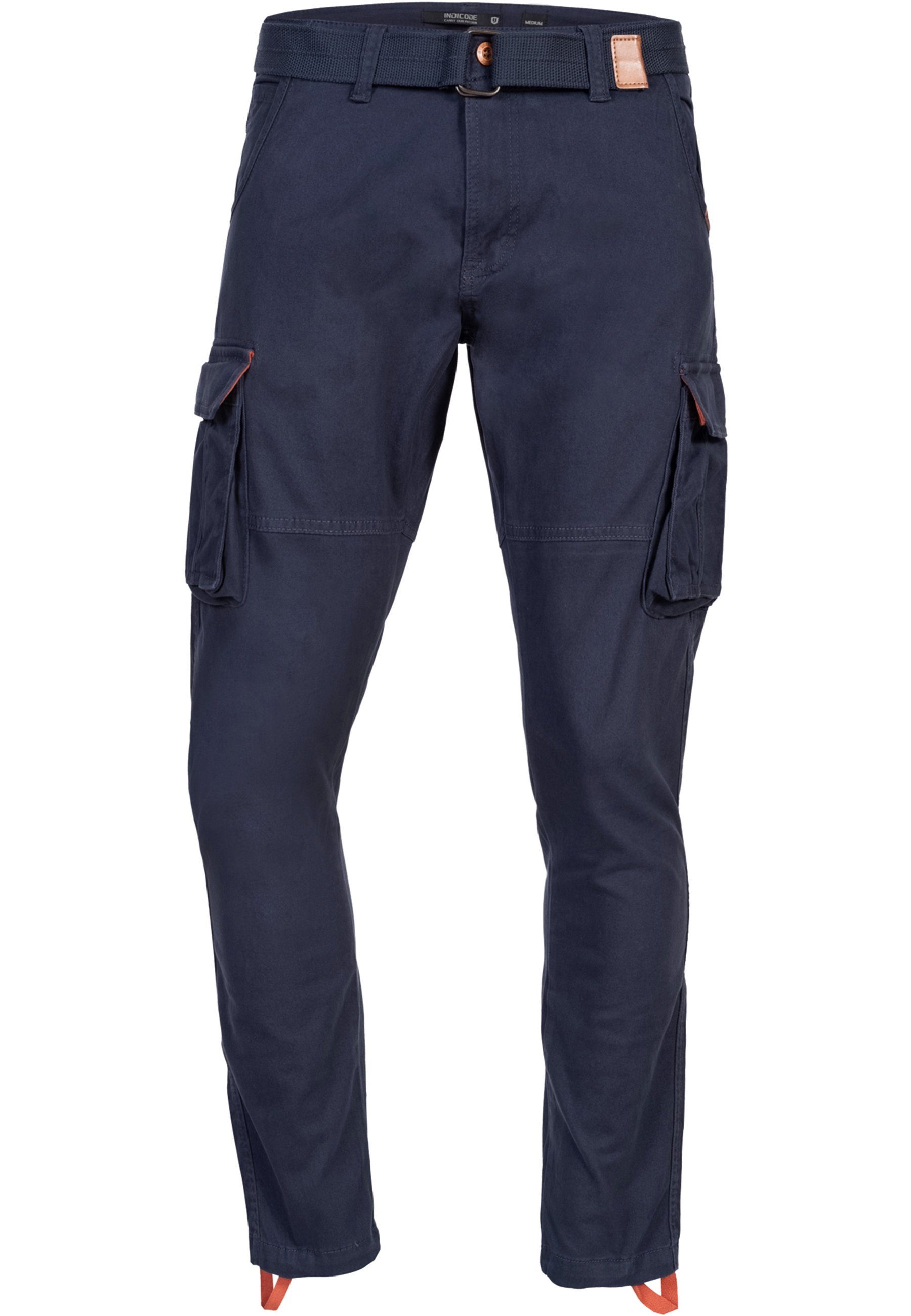 Indicode Navy Cargohose Mathen