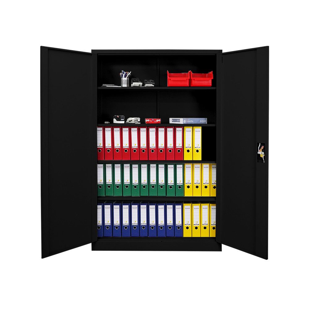 PROREGAL® Mehrzweckschrank Abschließbarer Flügeltürenschrank ELEPHANT mit 2 Türen