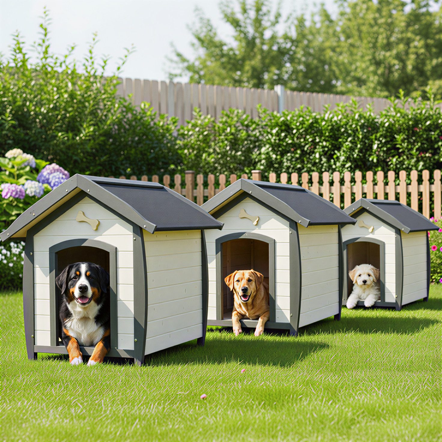 Zooprinz Hundehütte Bella mit dekorativem Hundeknochen, günstig online kaufen