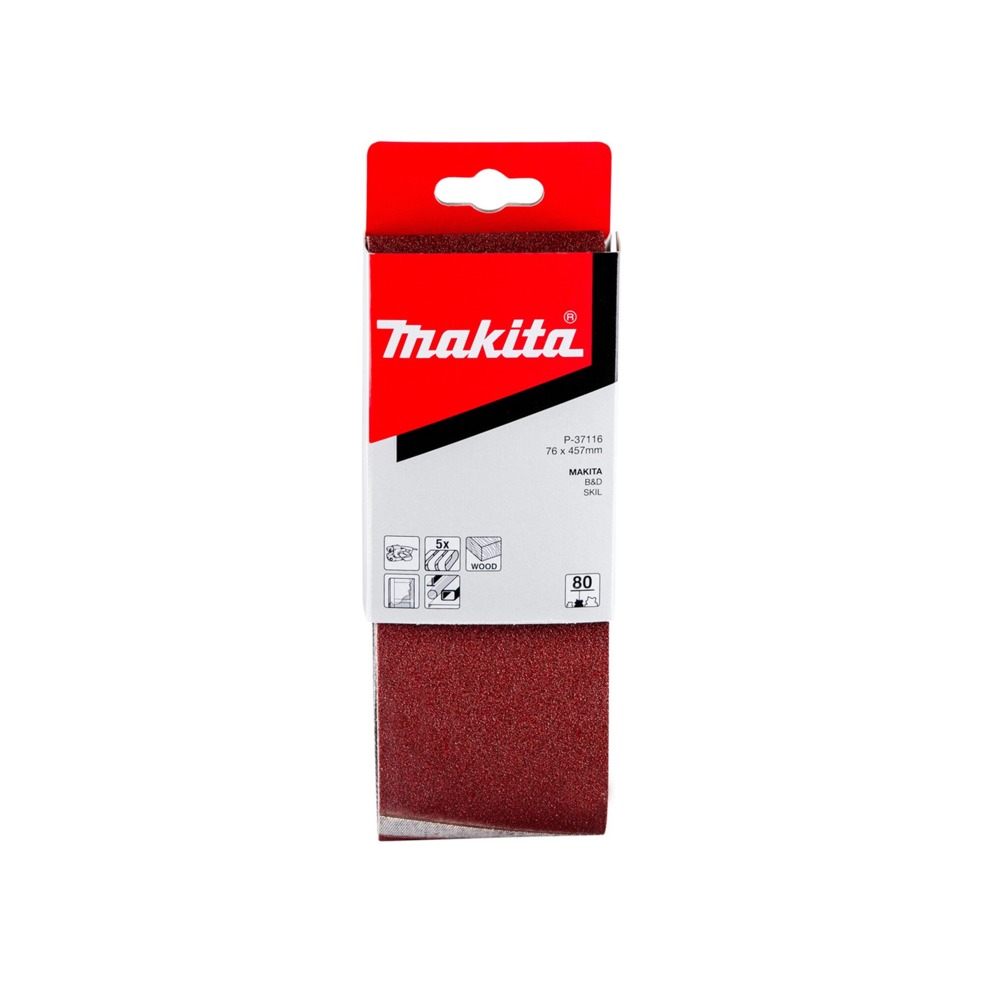 Makita Schleifband Makita Schleifband 76x457mm K80 (P-37116)