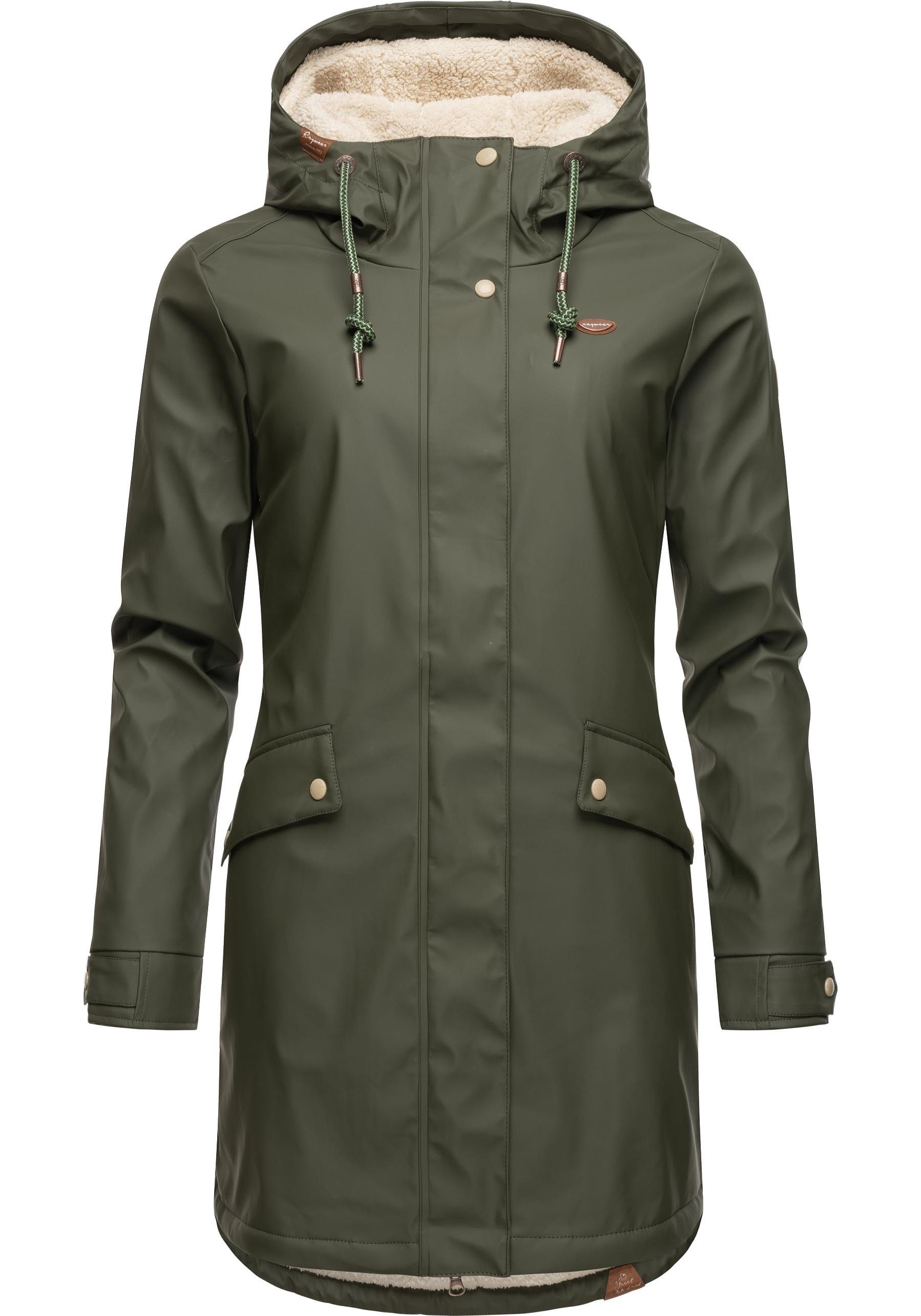 den stylischer Winter Regenparka für olivgrün Tinsley Regenjacke Ragwear