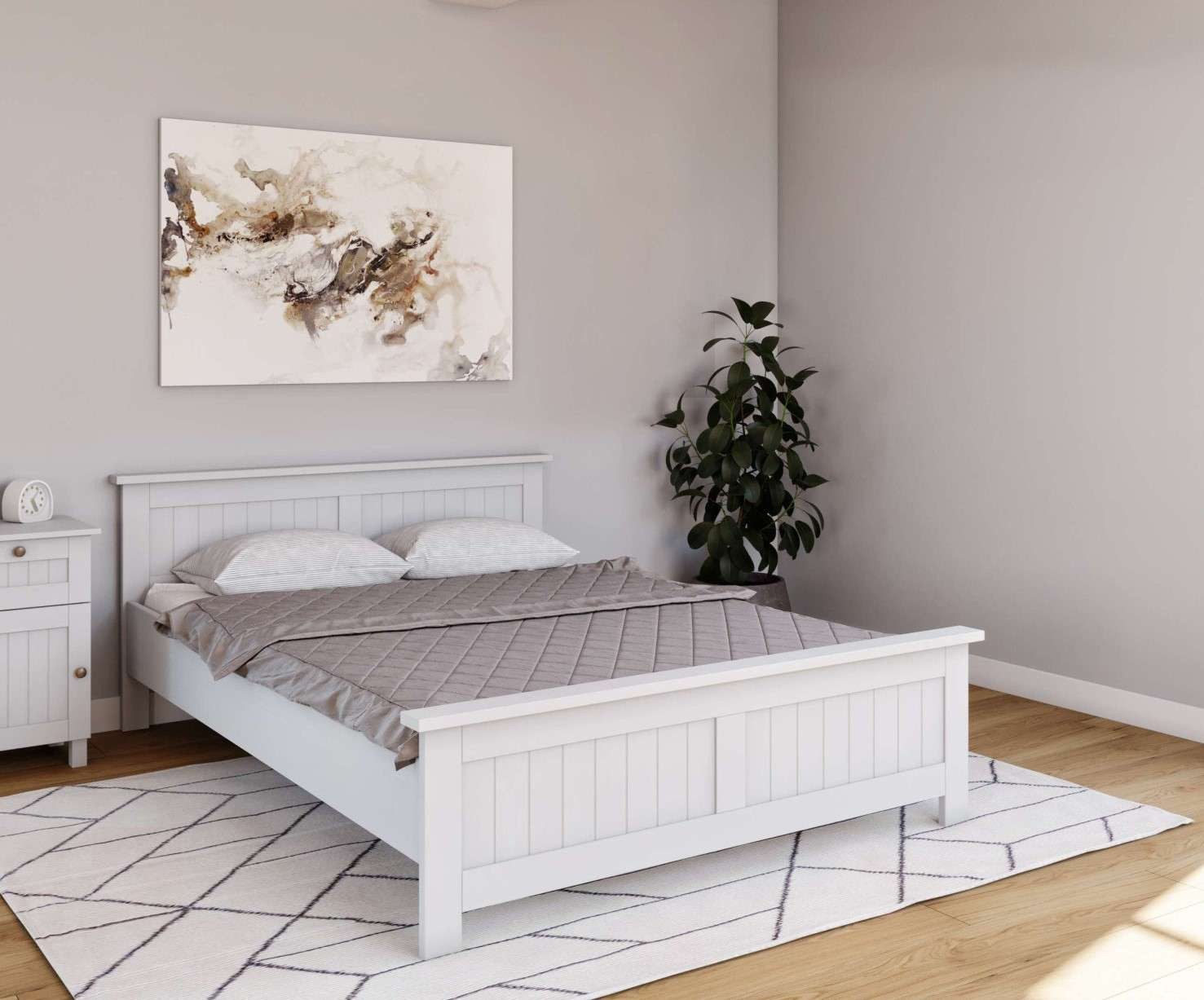 Home affaire Massivholzbett Juventus, Bett, Massivholzbett, Holzbett, Bettrahmen (Breite/Belastbarkeit 140cm/180 KG), Breite 90 cm, aus massiver Kiefer, FSC®-zertifiziert