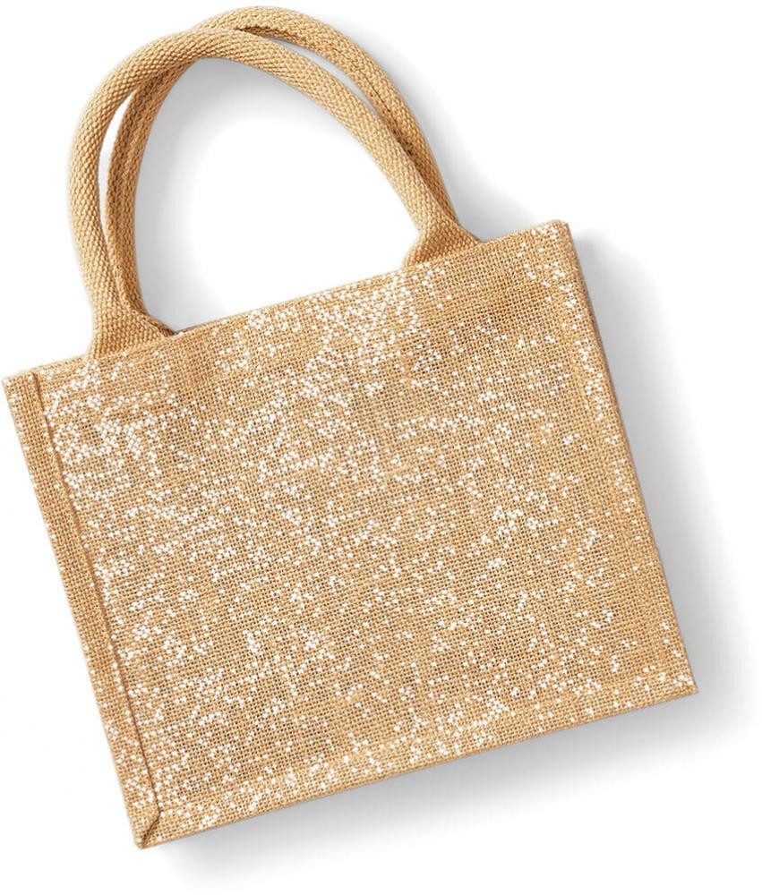 Westford Mill Umhängetasche Shimmer Jute Mini Gift Bag 26 x 22 x 14 cm