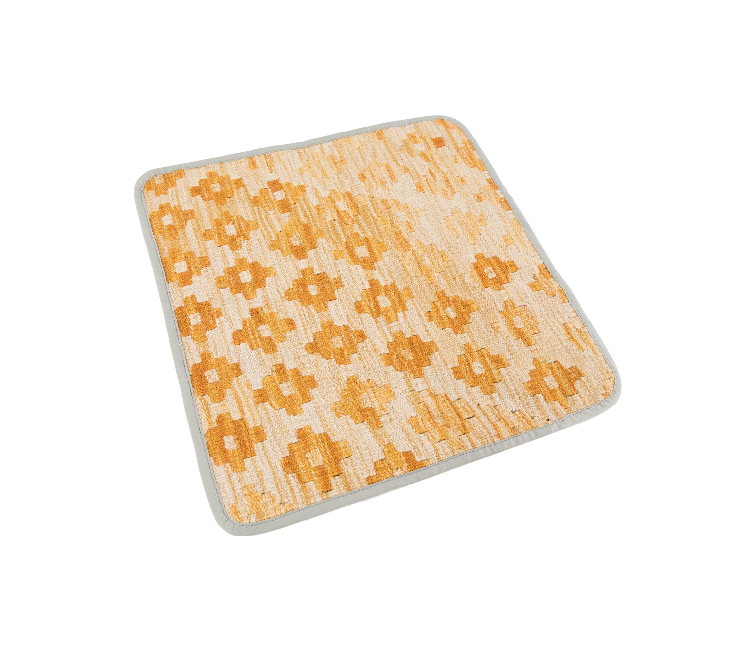 Nain Trading Orientteppich Kelim Afghan Kissenbezug 45x45 Handgewebter Orientteppich Quadratisch, quadratisch, Höhe: 5 mm