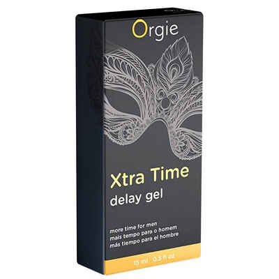 Orgie Verzögerungsmittel Xtra Time - Delay Gel For Him, Flasche mit 15ml, aktverlängerndes Gel für mehr Ausdauer im Bett