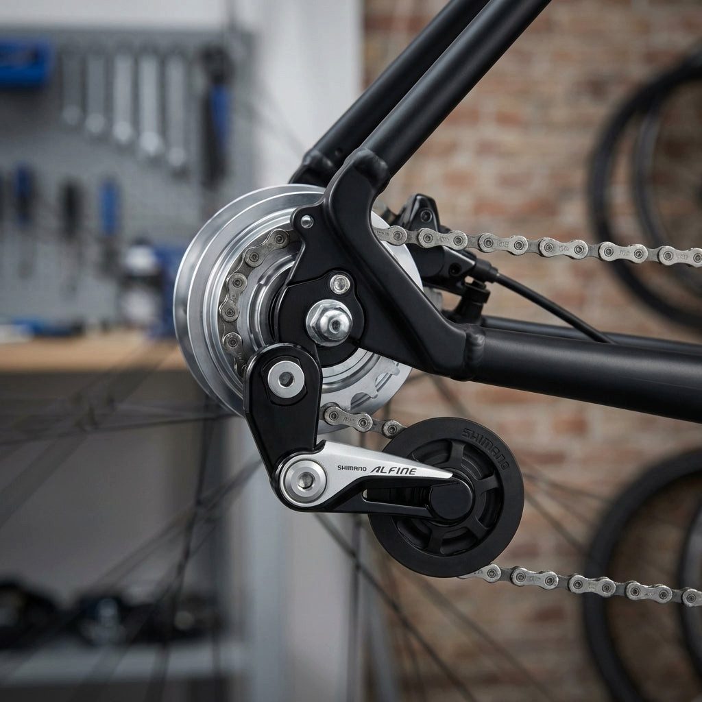 Shimano Fahrradkette SHIMANO ALFINE Kettenspanner für Nabenschaltungen - schwarz/silber