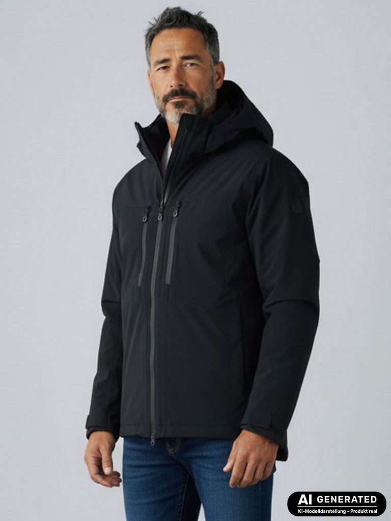 Blue Wave Funktionsjacke Neven Herren Outdoor-Jacke Neven mit abnehmbarer Kapuze - Wasserdicht
