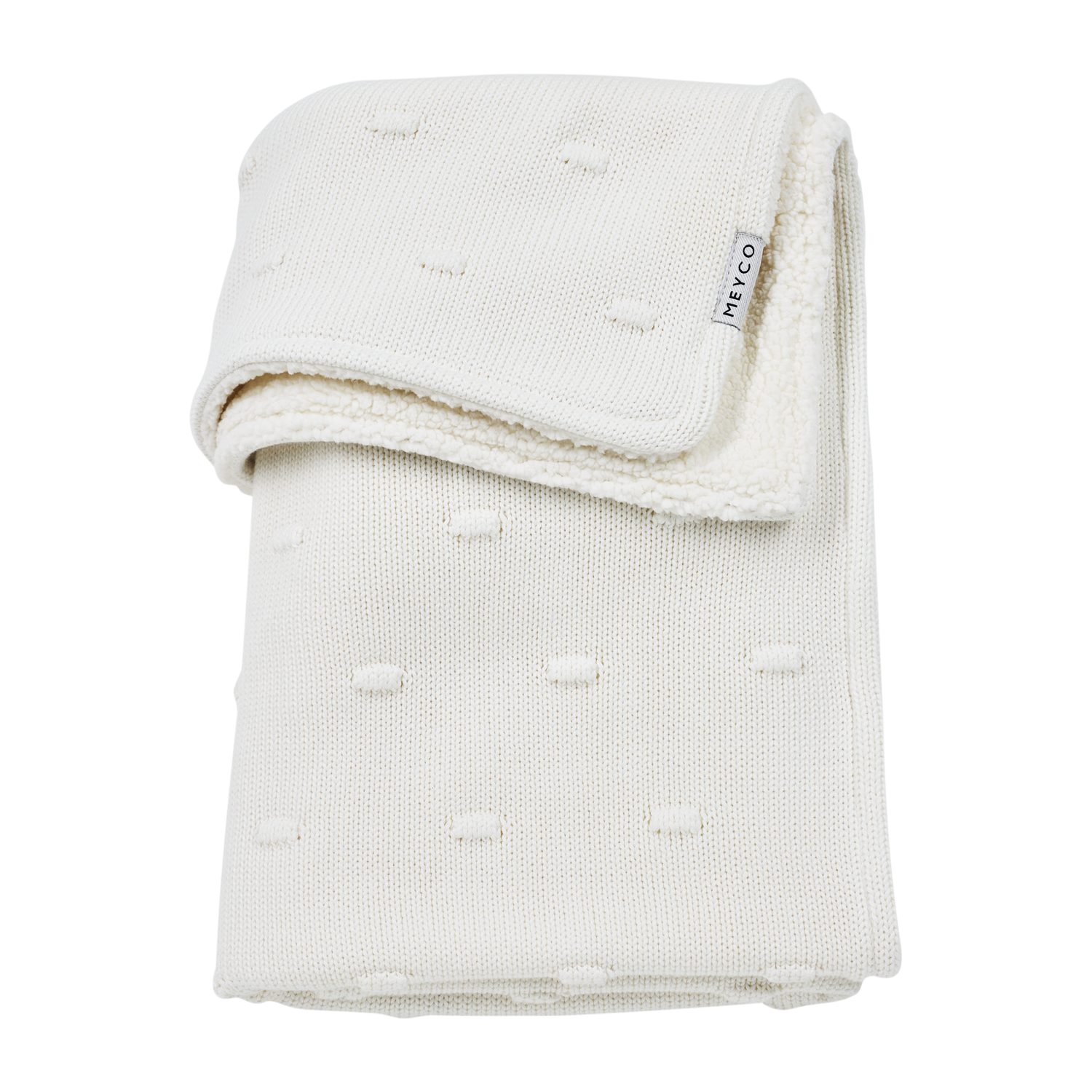 Babydecke Knots Offwhite, Meyco Baby, 75x100cm