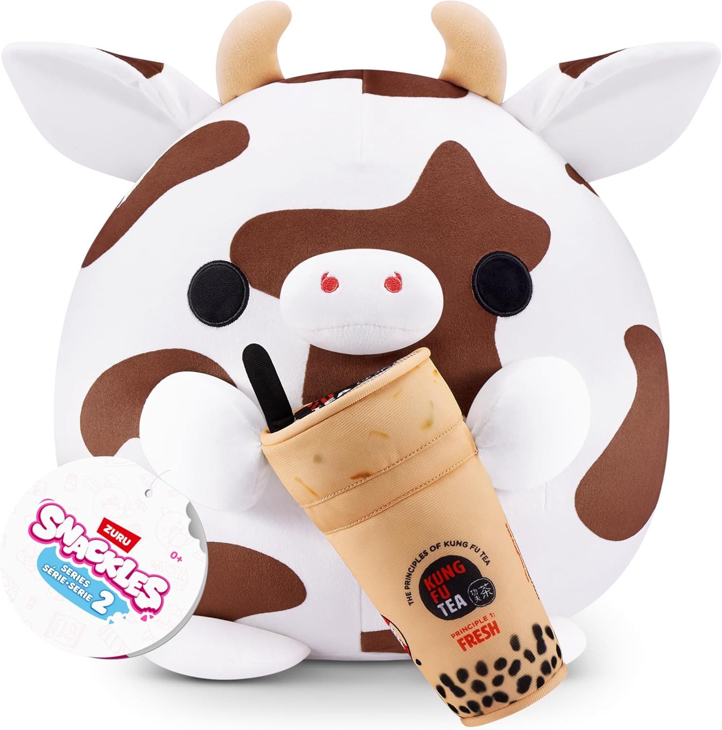 Snackless ZURU Plüschfigur Snackles Kuh Bonnie mit Bubble-Tea, Serie 2.5 ...