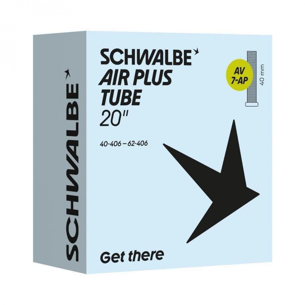 Schwalbe Fahrradschlauch Schwalbe SCHLAUCH AV7 AIR PLUS 40/62-406 40mm - Extra Pannensicher für