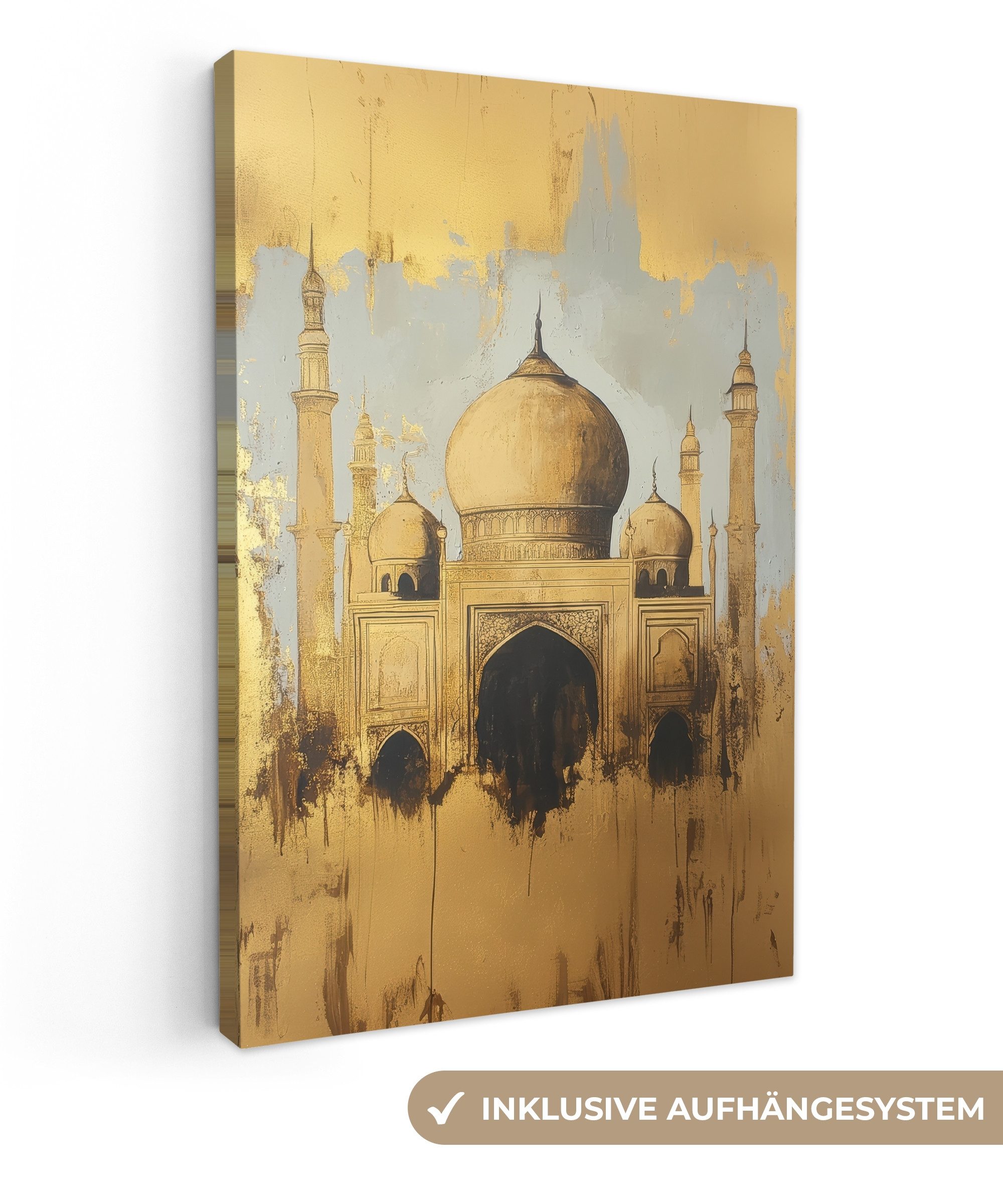 Leinwandbild Moschee - Gold - Arabisch - Ramadan - Islamisch