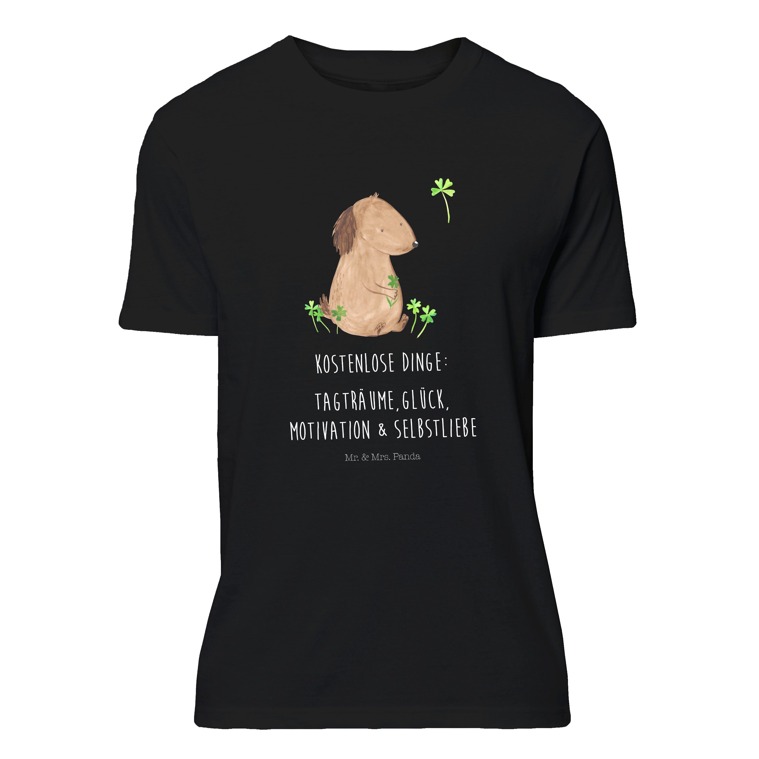 T-Shirt Hund Kleeblatt - Schwarz - T-Shirt, Shirt