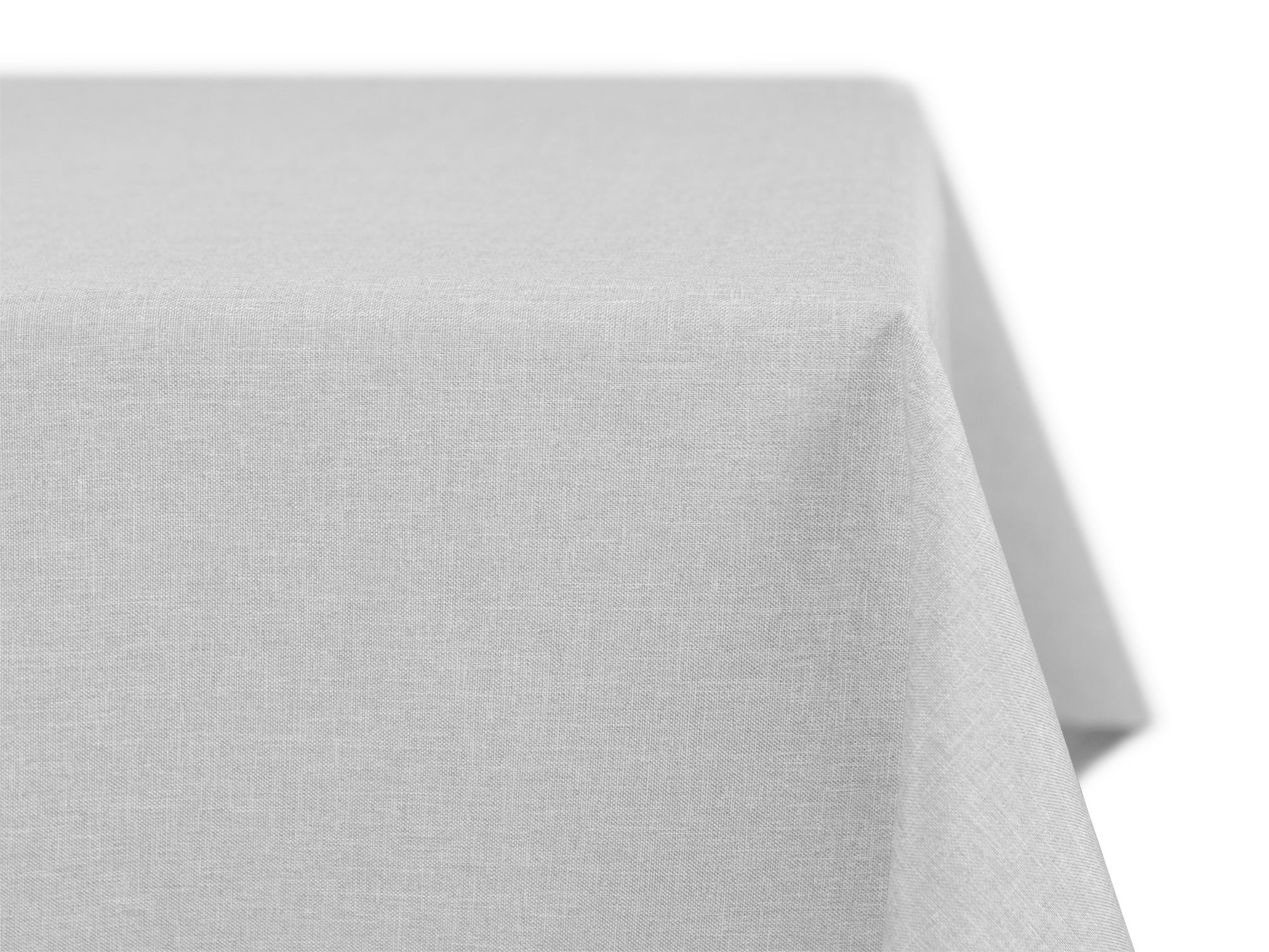 Beautex Tischdecke Fleckenabweisende bügelfreie Tischdecke mit Lotuseffekt, Leinenoptik (1-tlg) Hellgrau | Tischdecken