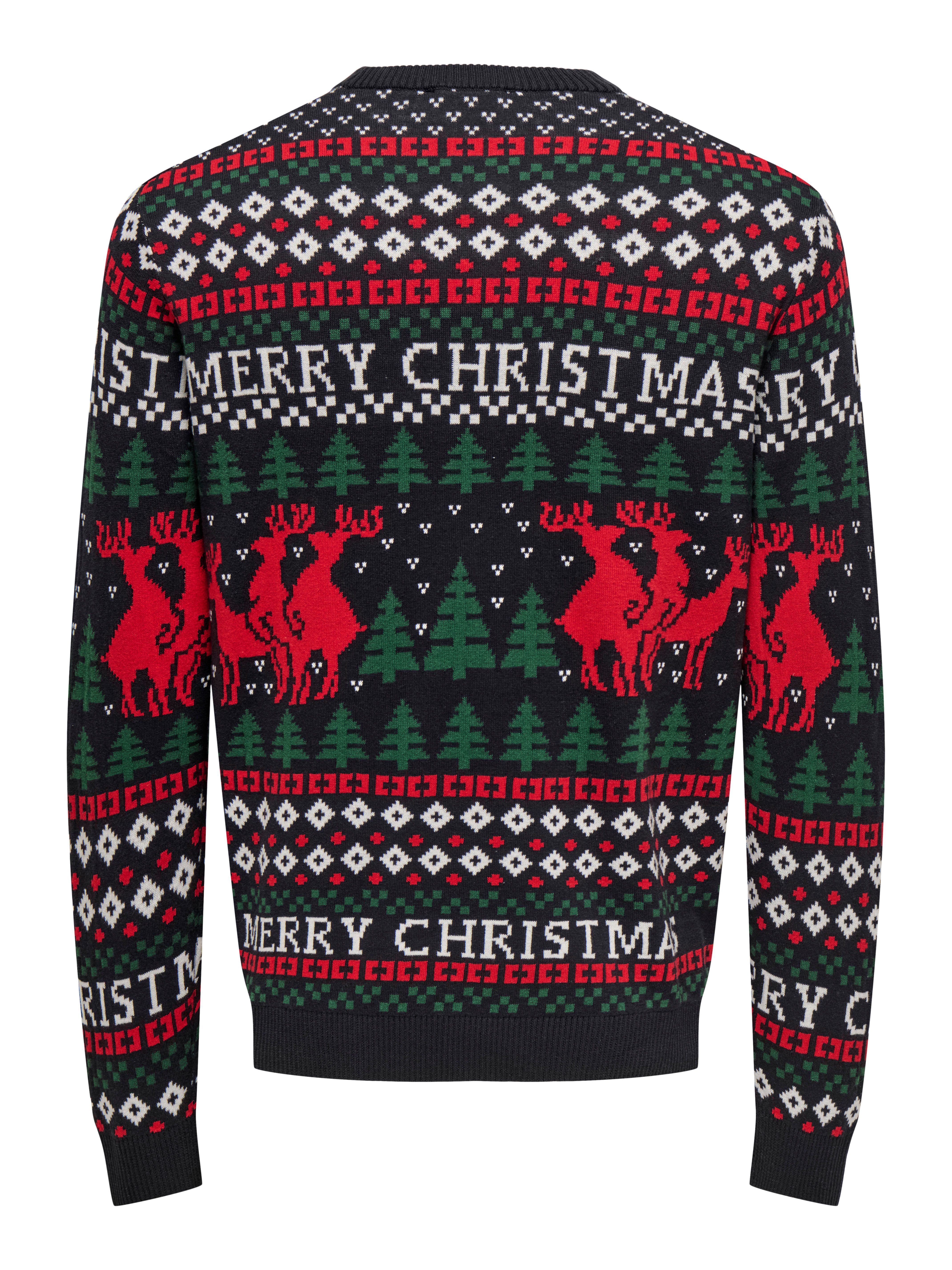 ONLY & SONS Rundhalspullover ONSX-MAX REG DEER CREW KNIT günstig online kaufen