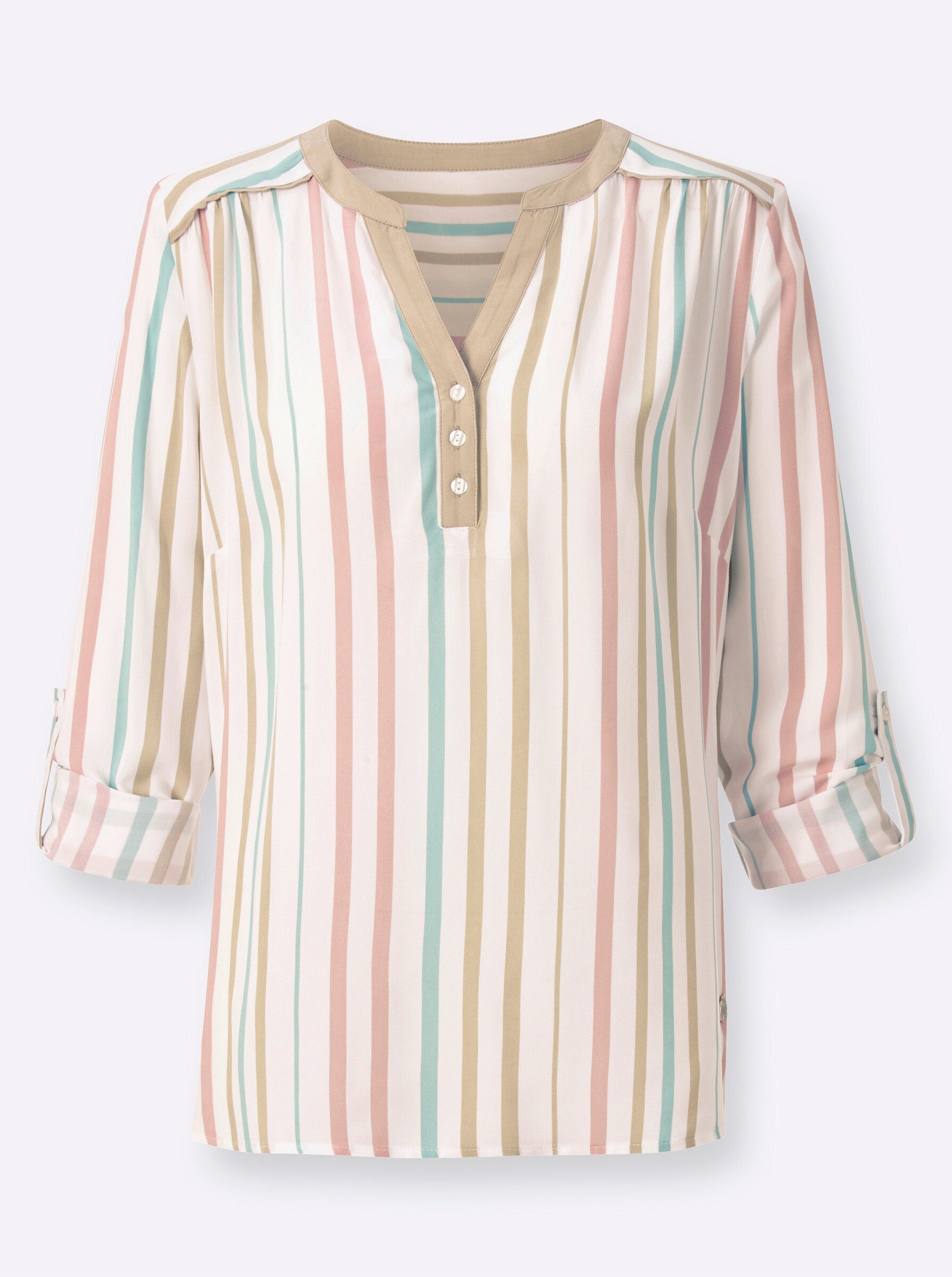 Klassische Bluse Bluse 3/4-Arm