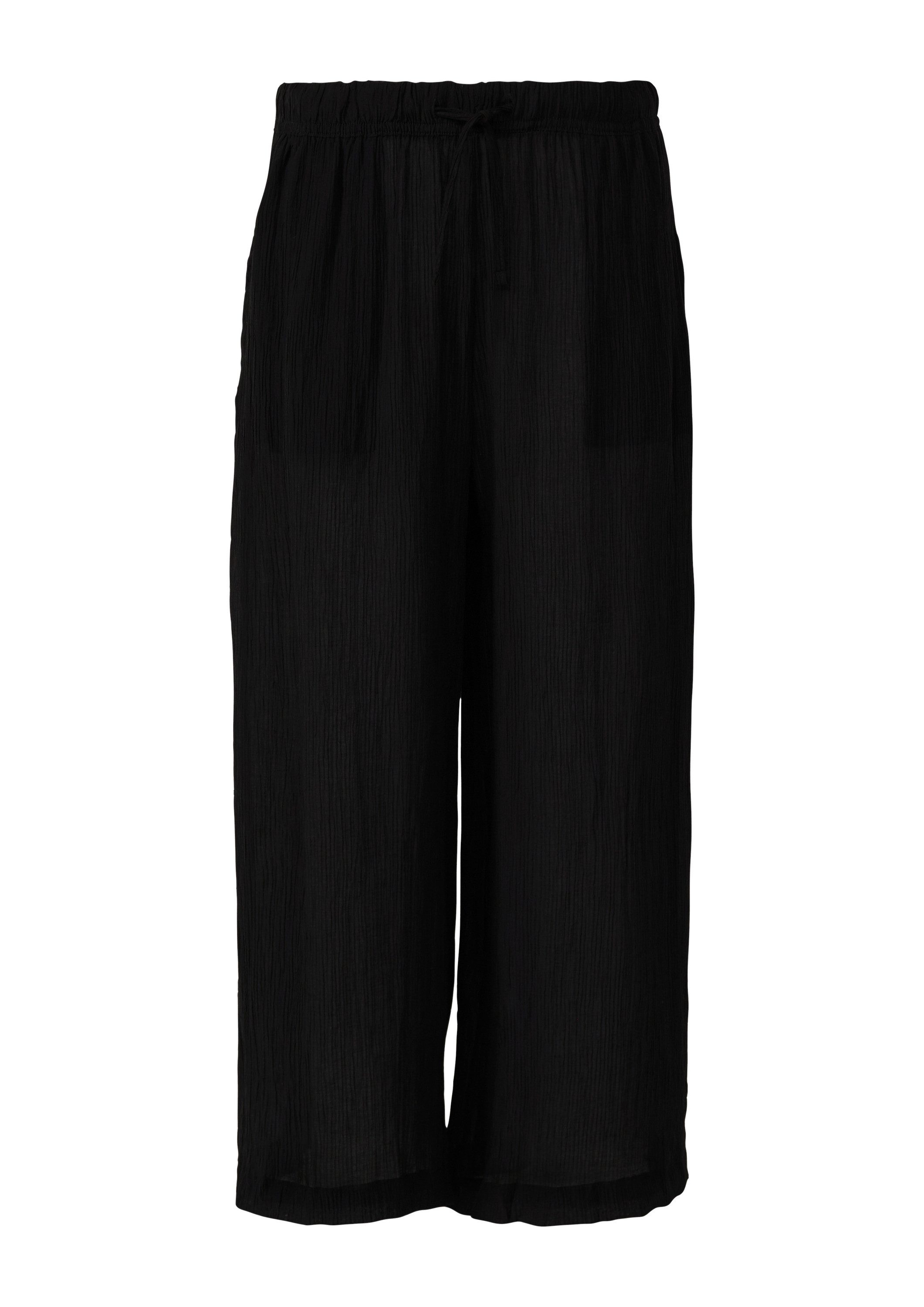 QS Culotte Hose Strukturierte Culotte aus günstig online kaufen