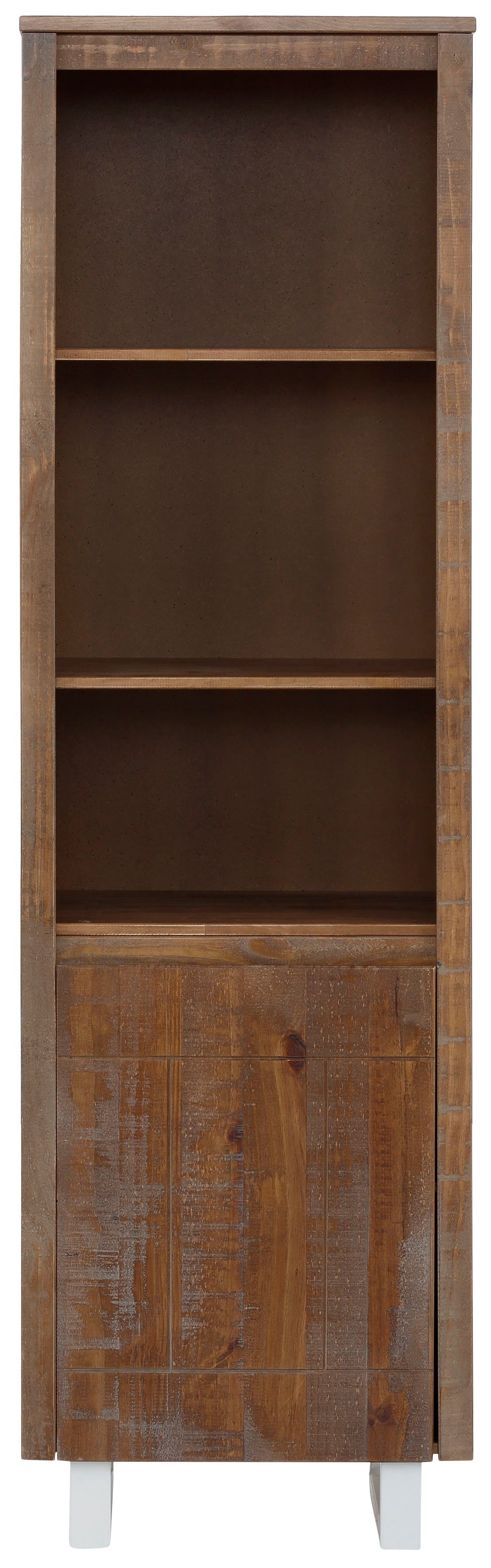 massivem Home grifflos, schönem aus Bücherregal Kiefernholz, affaire 55 cm Lagos, Breite